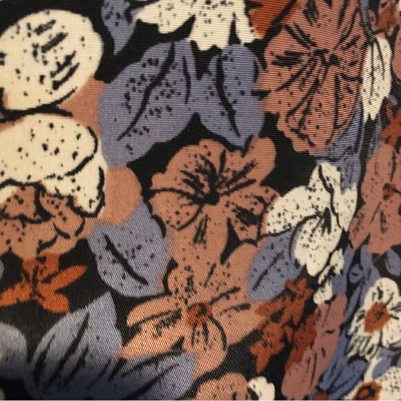 HENRY LEE SILKY SHEEN TIE NECK BUTTON UP BLOUSE - Picture 9 of 11